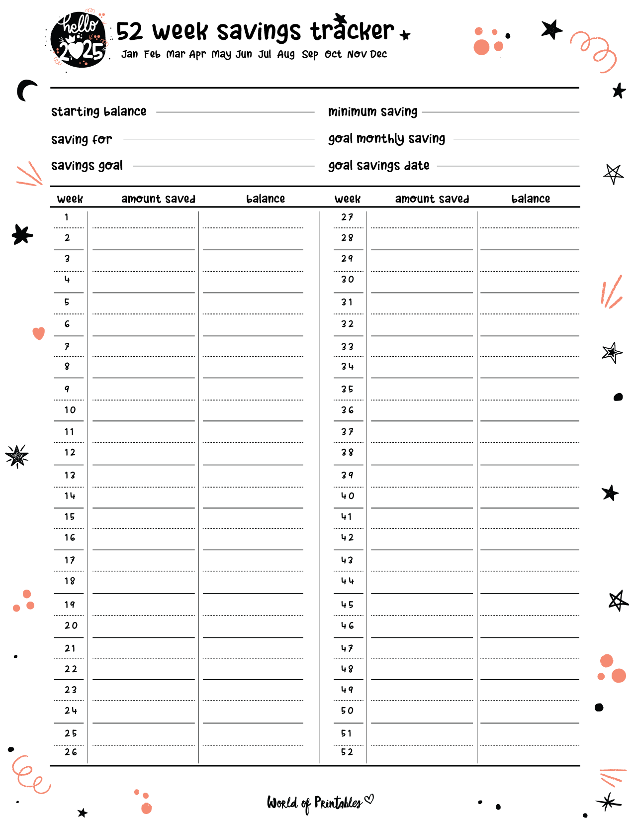 108 Cute Planner Pages To Print For Free World Of Printables