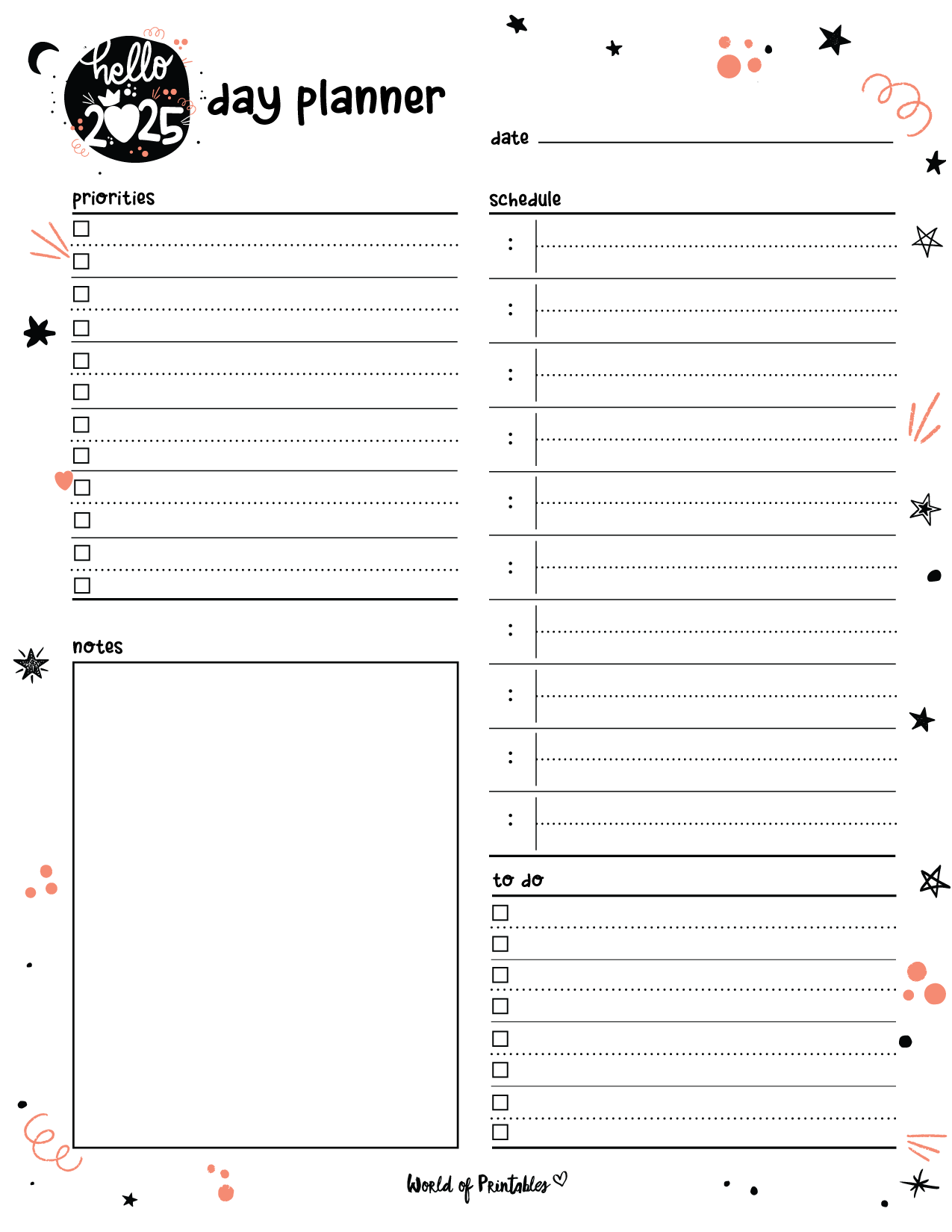 108 Cute Planner Pages To Print For Free World Of Printables
