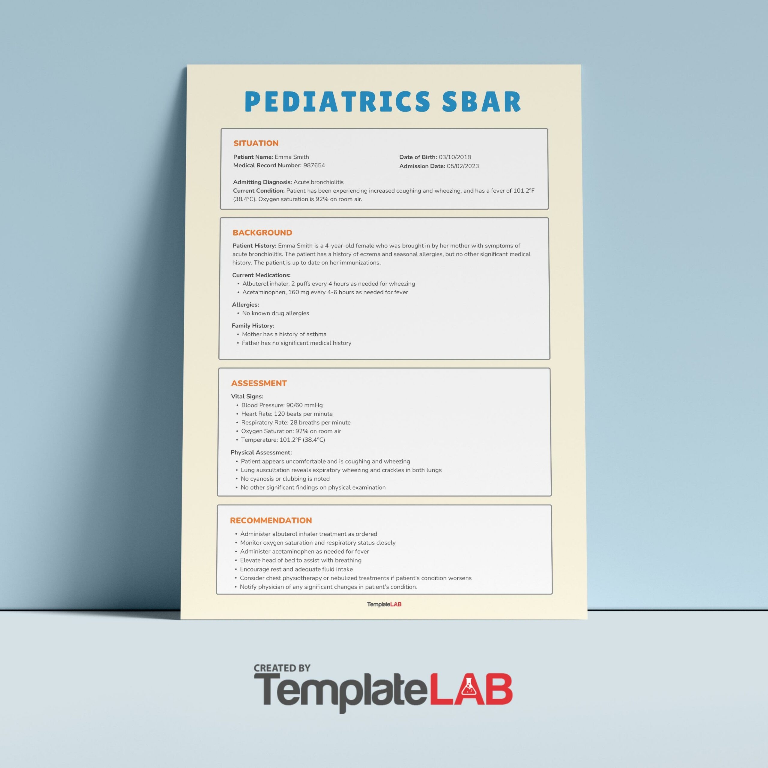 13 Blank SBAR Templates Word PDF TemplateLab