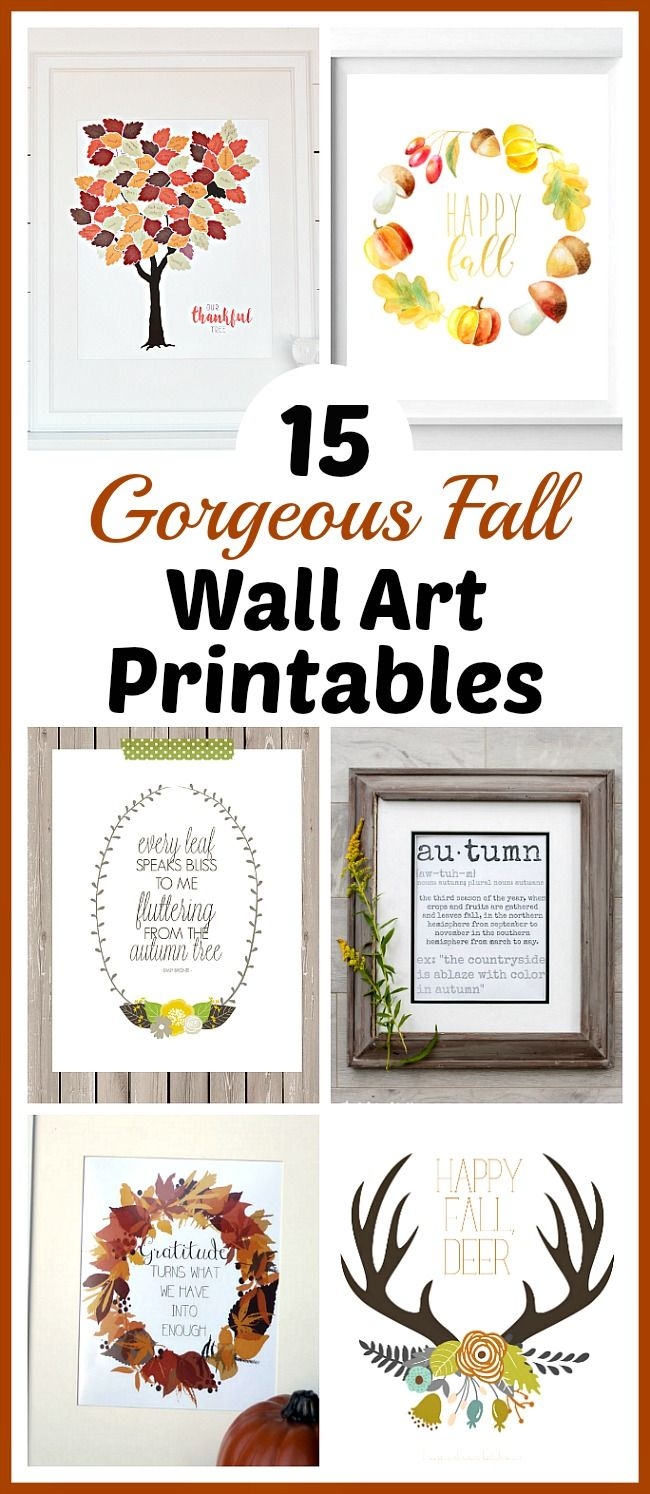 15 Gorgeous Fall Wall Art Printables Free Autumn Art Prints