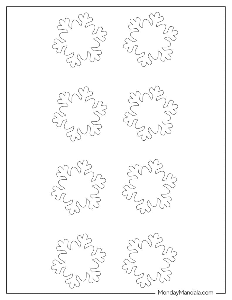 150 Paper Snowflake Templates Free PDF Printables 