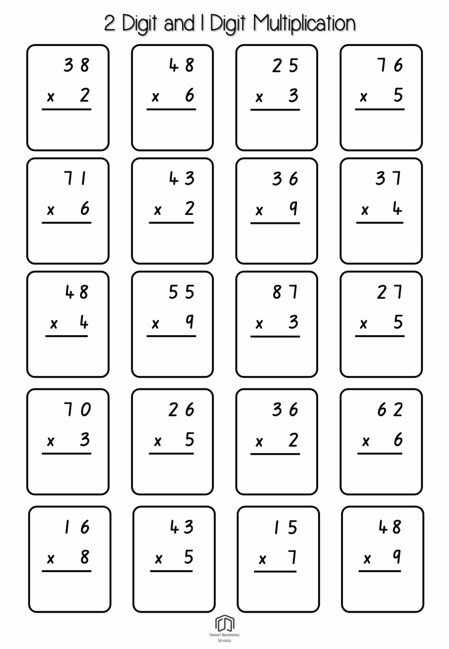 2 Digit And 1 Digit Multiplication Smartboardingschool 2 Digit And 1 Digit Multiplication Smartboardingschool