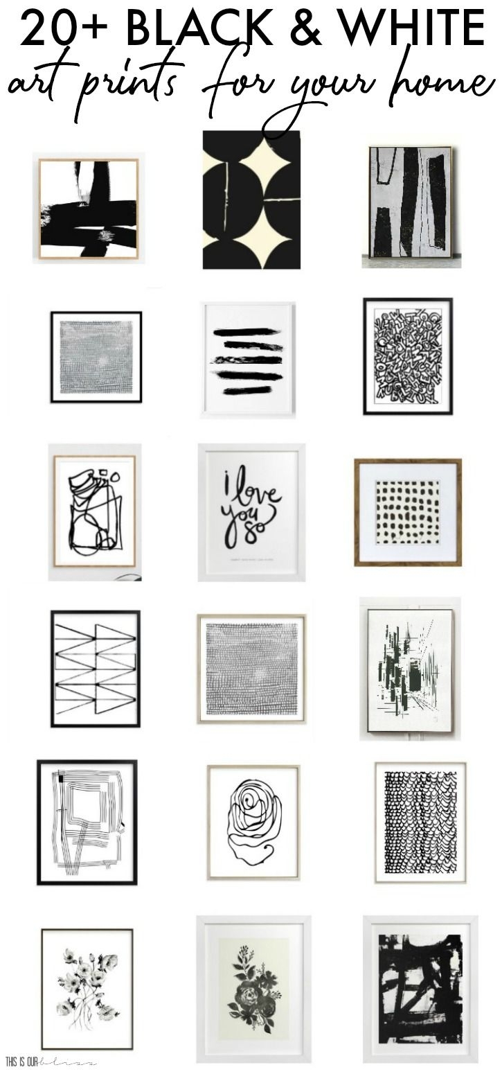 20 Bold Black And White Art Prints For Your Home This Is Our Bliss