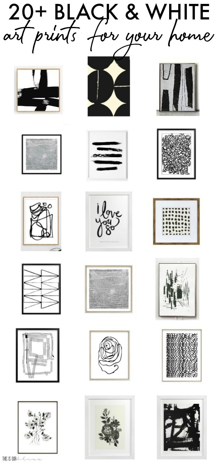 20 Bold Black And White Art Prints For Your Home This Is Our Bliss