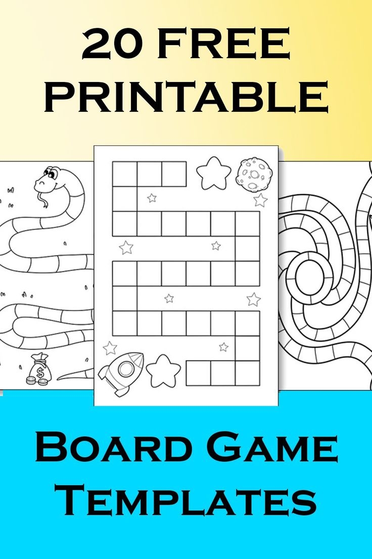 20 Free Printable Board Game Templates