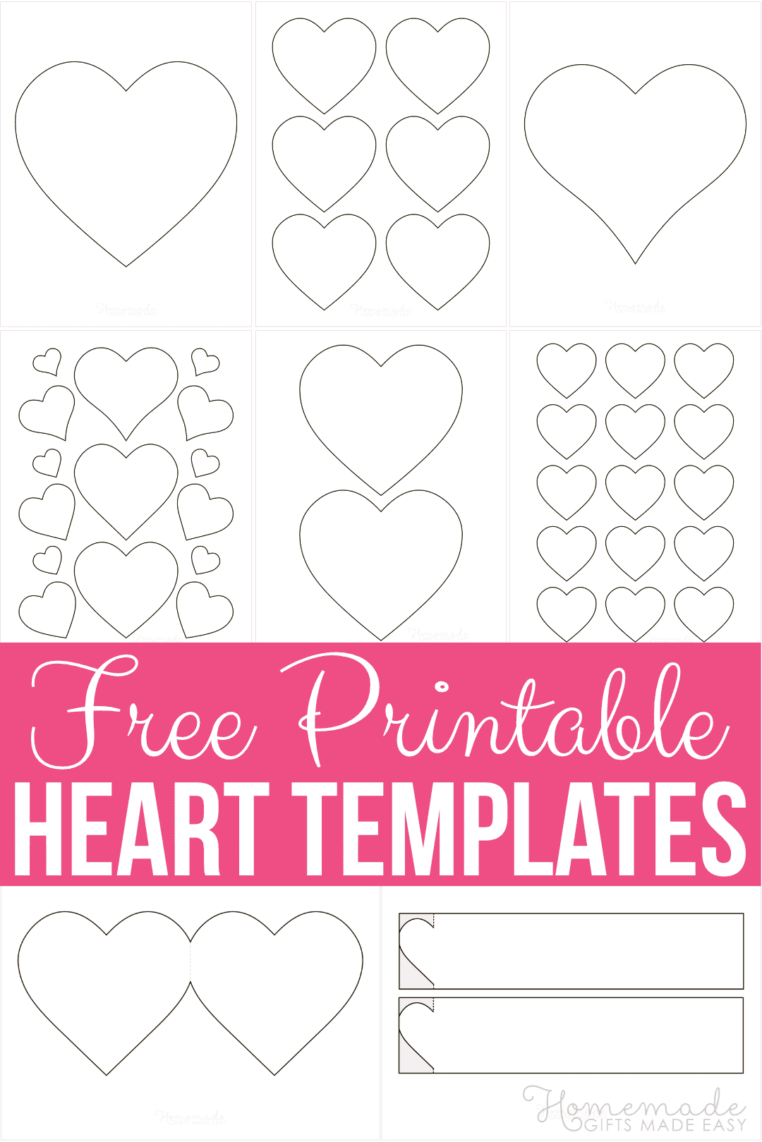 free heart templates printable