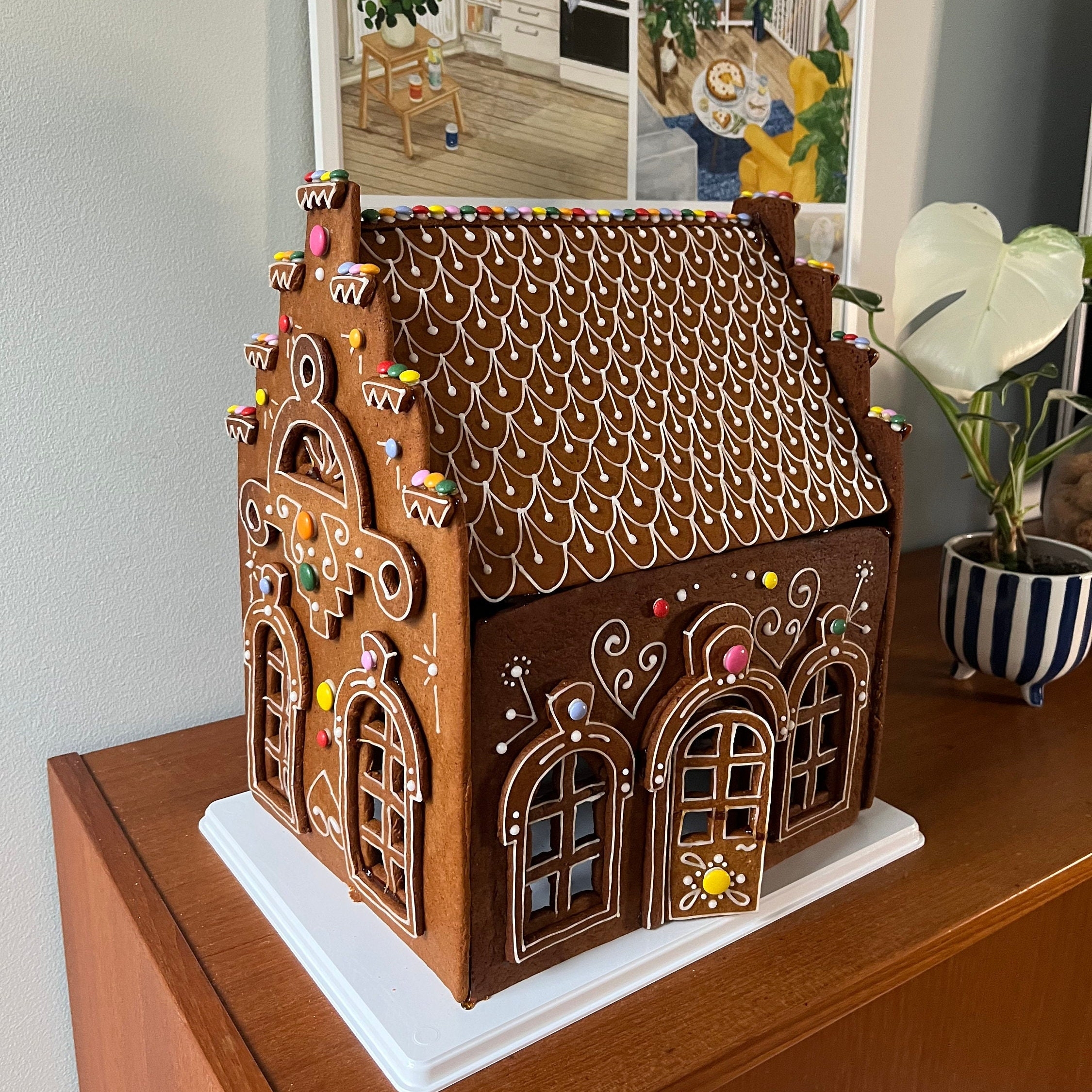2023 Villa le Gingerbread House Template For Letter Paper north America Standard Size Paper Etsy Australia