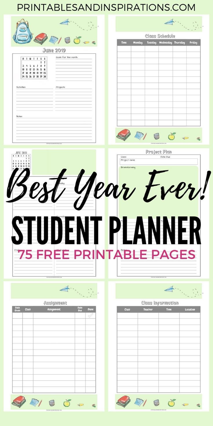 2024 2025 Free Student Binder Planner Printable Printables And Inspirations