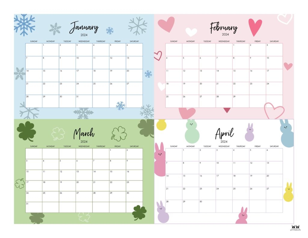 monthly planner 2024 printable