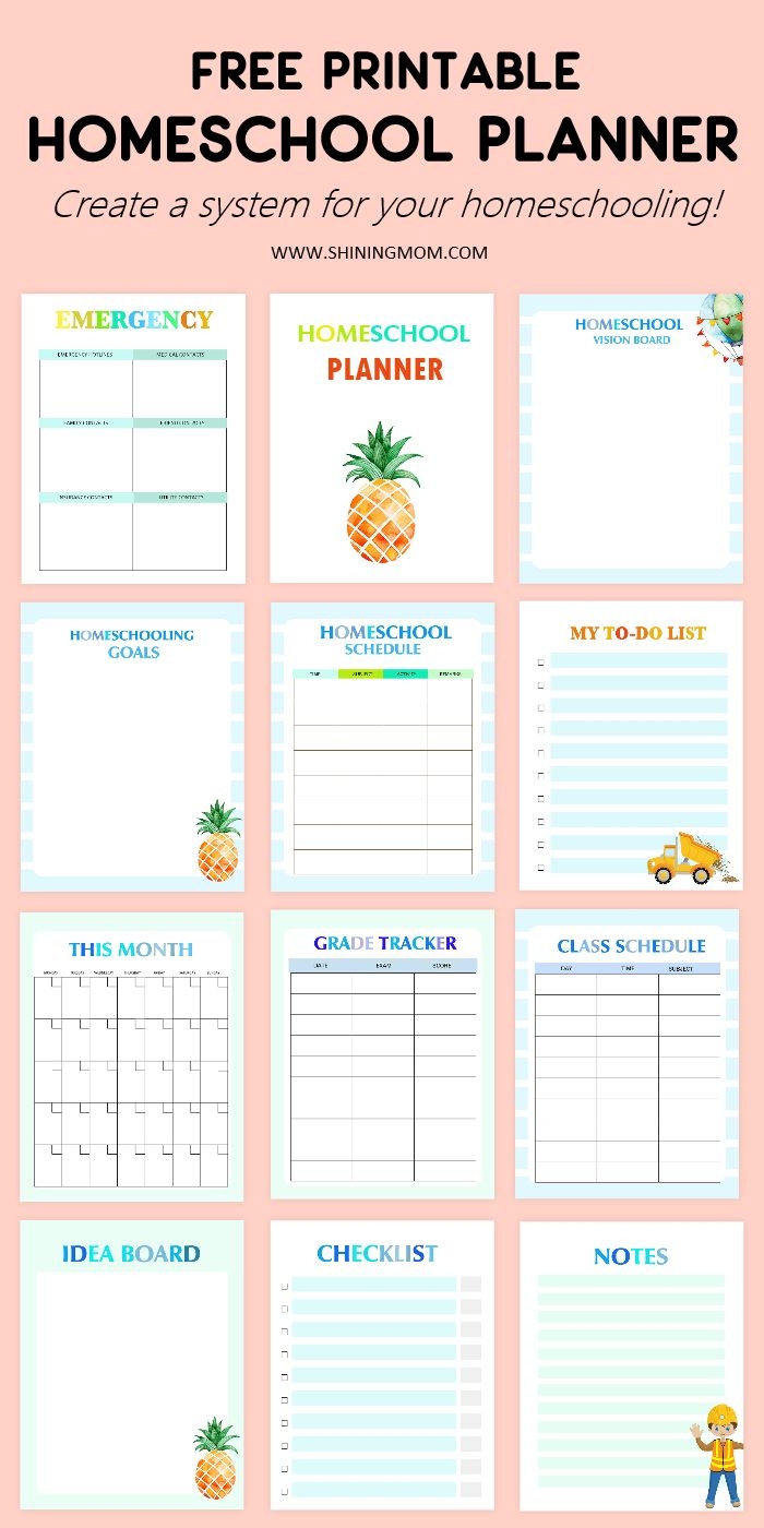 2025 2026 Free Homeschool Planner With Academic Calendar