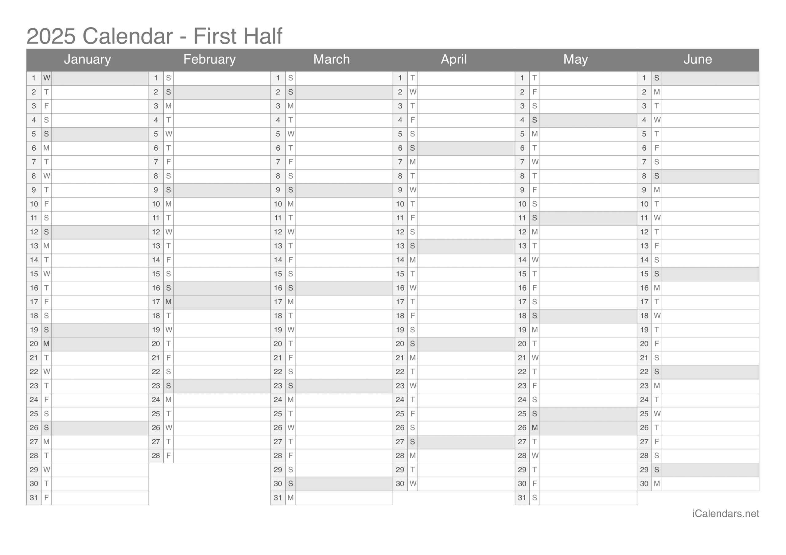 2025 year planner printable
