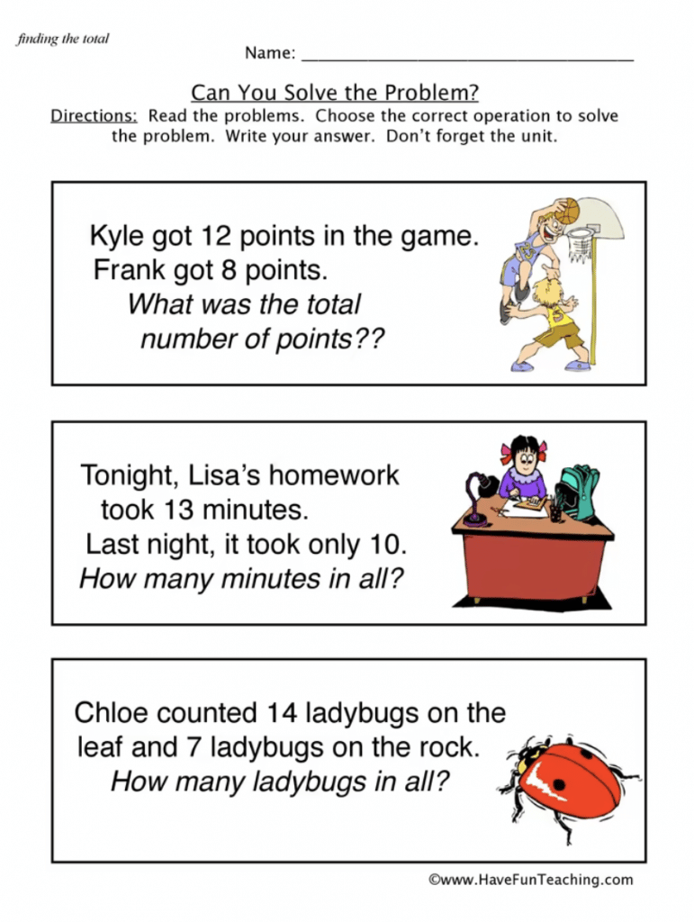 21 1st Grade Word Problems For Easy Math Skill Development The Teach Simple Blog