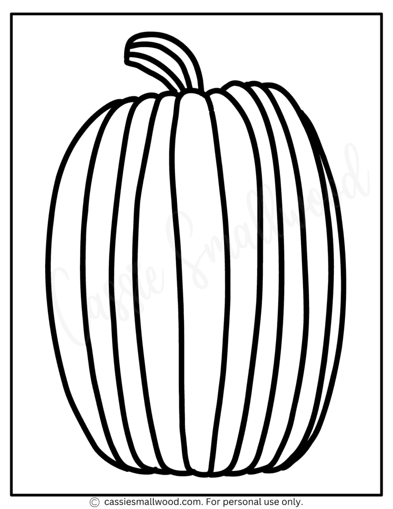 printable large pumpkin template