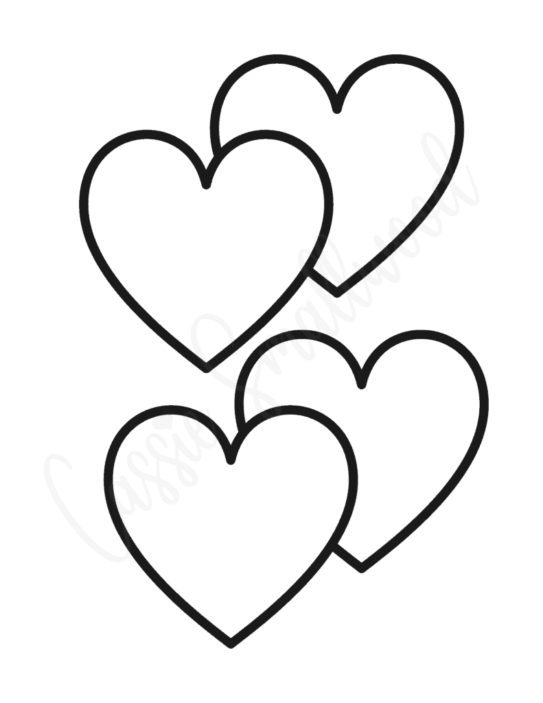 25 FREE Printable Heart Templates Small To Large Sizes Cassie Smallwood
