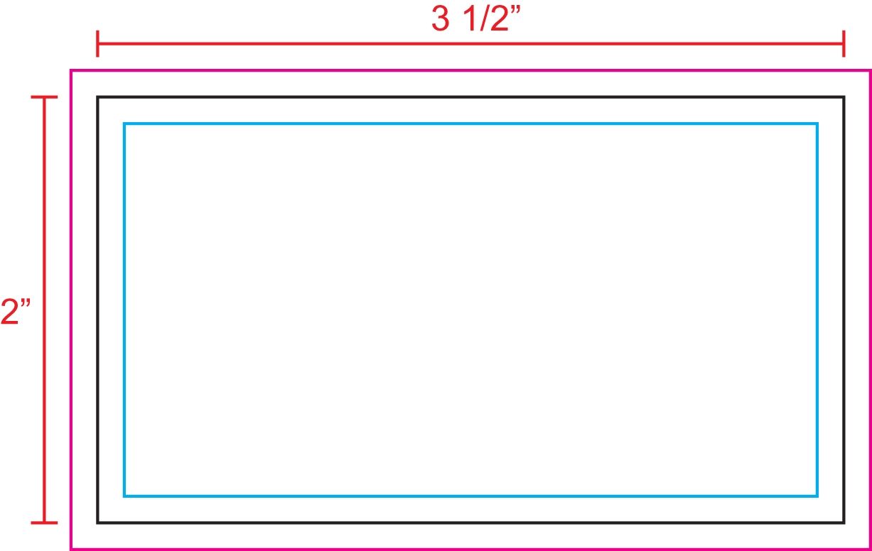 3 5 X 2 Business Card Template U S Press