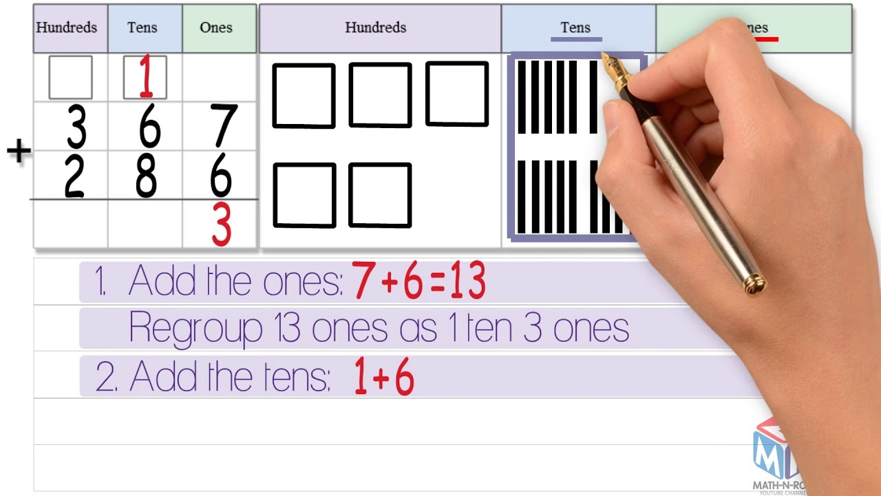 3 digit Addition Regroup Ones And Tens Grade 2 YouTube 3 digit Addition Regroup Ones And Tens Grade 2 YouTube