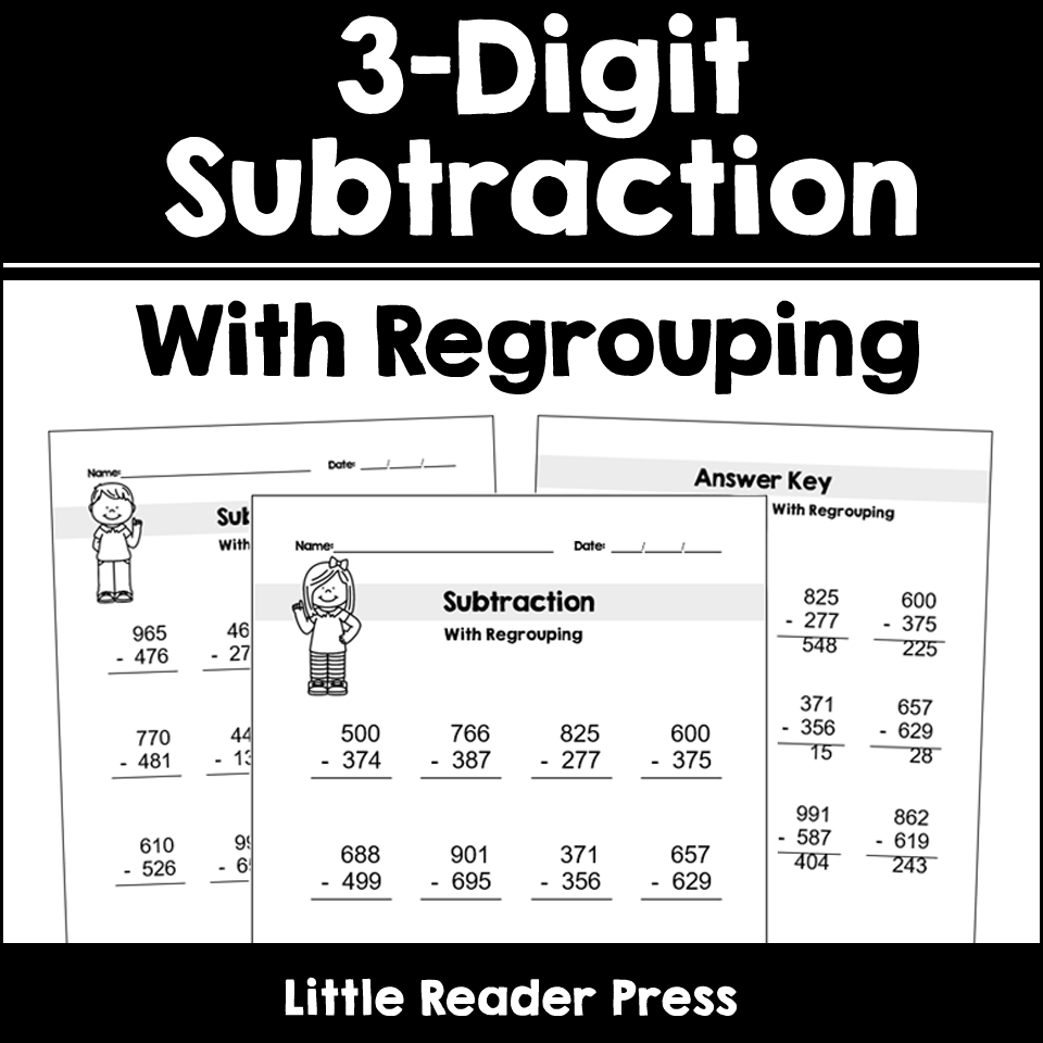 3 digit subtraction with regrouping worksheets 3 digit subtraction with regrouping worksheets