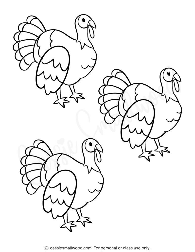 turkey template printable pdf