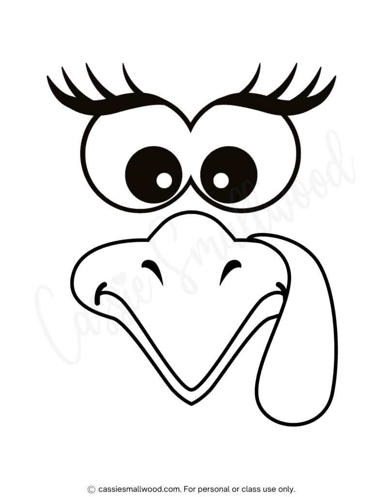 large printable turkey template