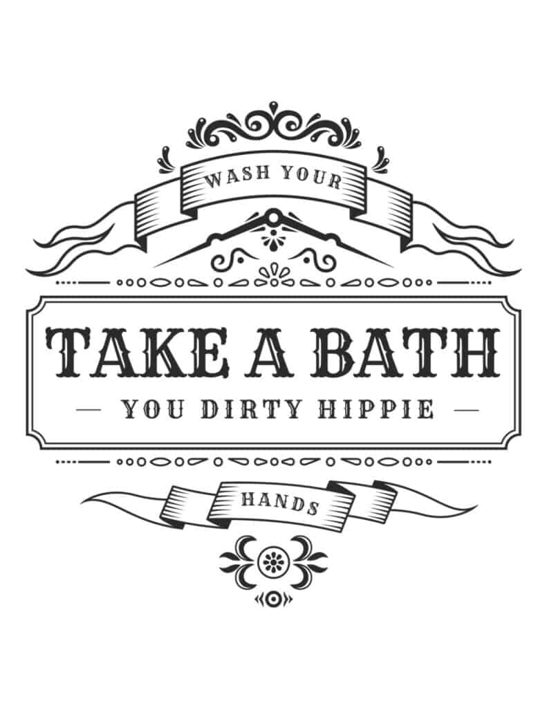 32 Vintage Bathroom Wall Art Free Printable Signs Capturing Wonderland