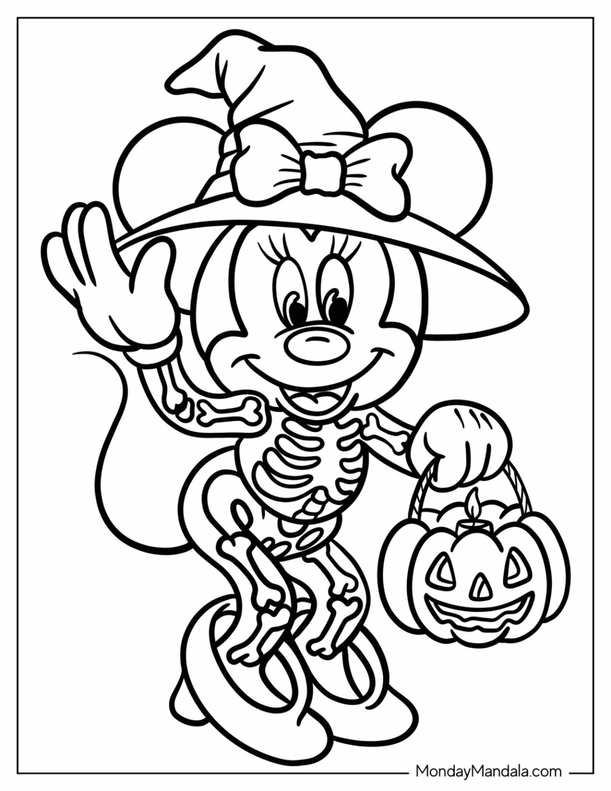 33 Disney Halloween Coloring Pages Free PDF Printables 