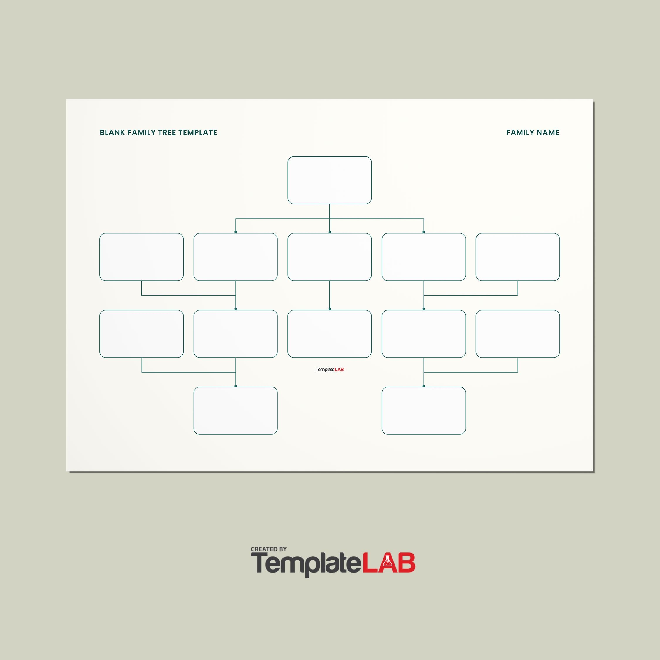 family tree template printable