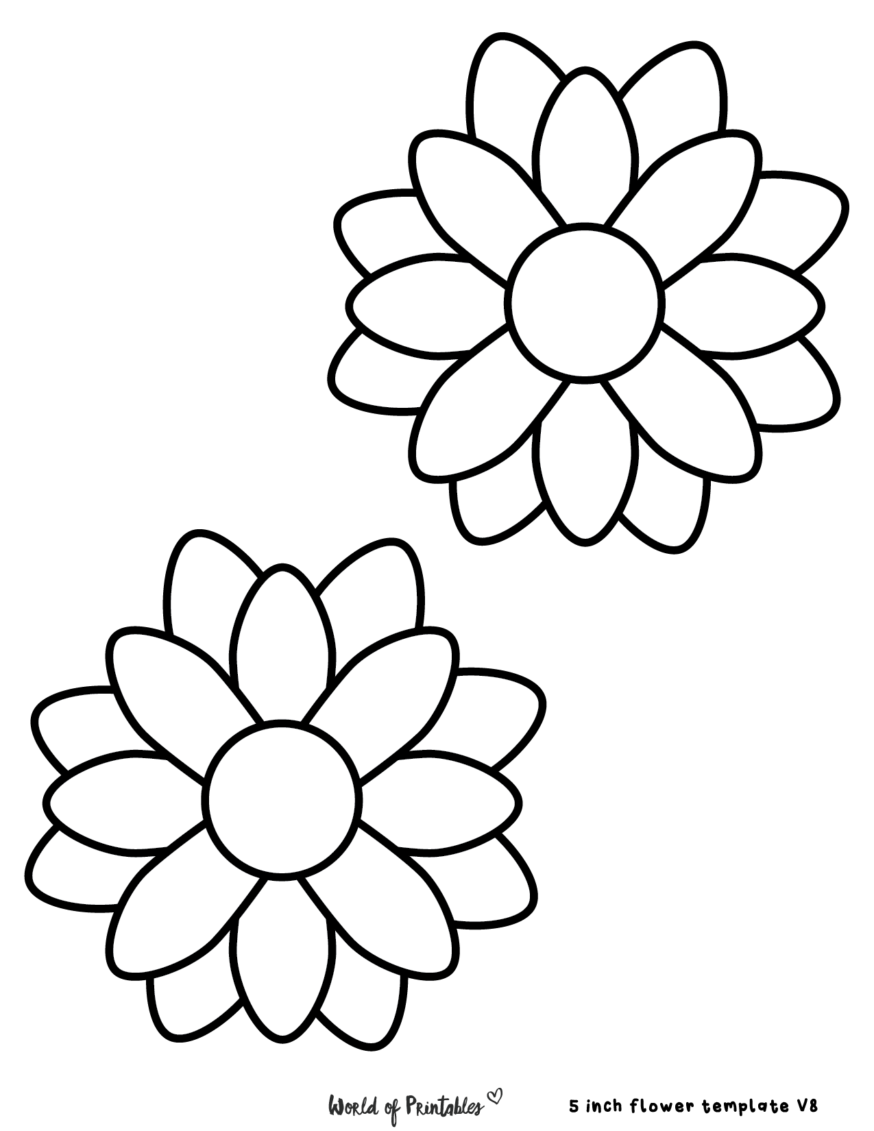 60 Best Free Flower Templates World Of Printables Worksheets Library