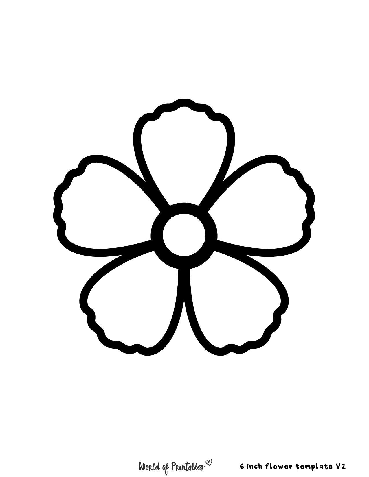 flower printables free template