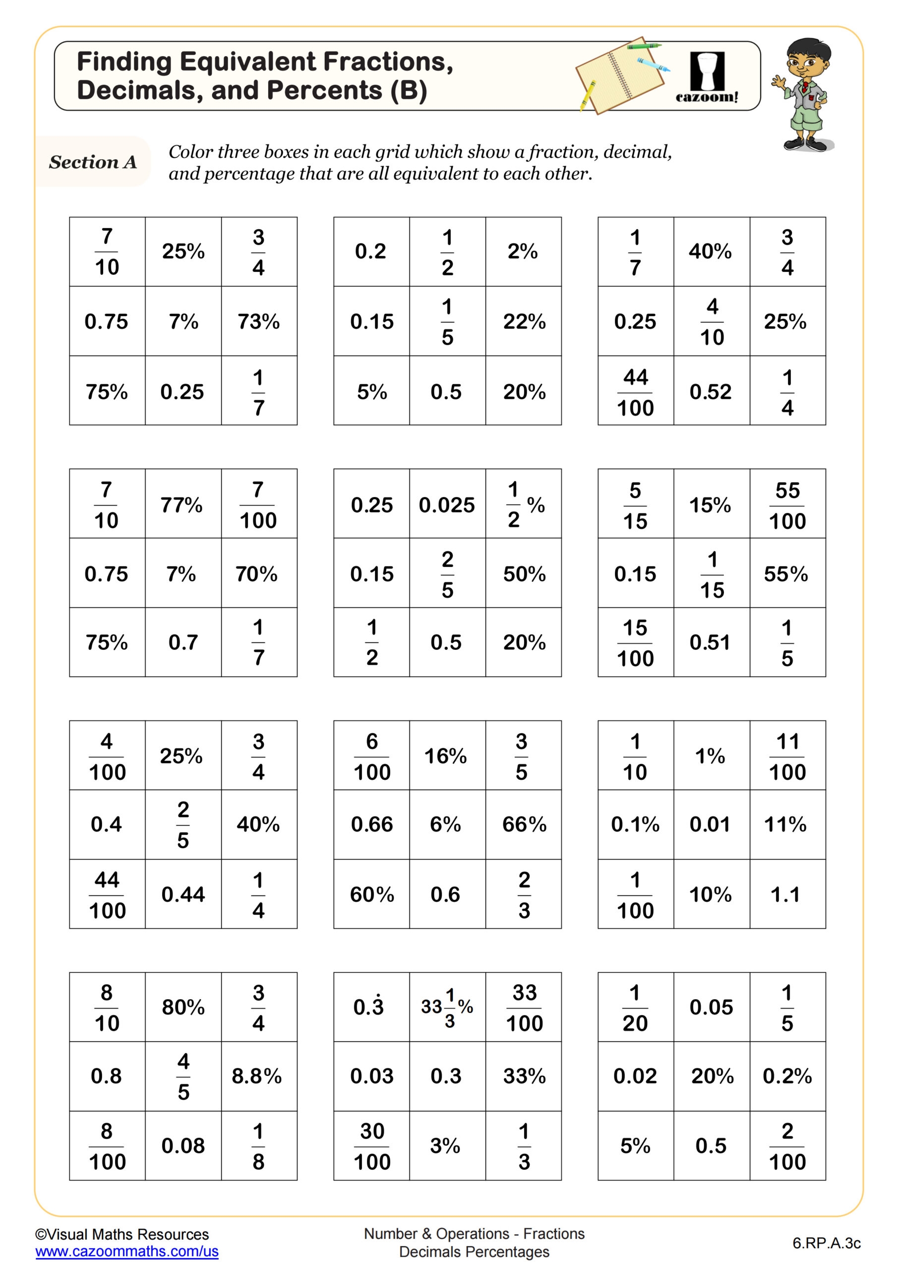 math sheets to print