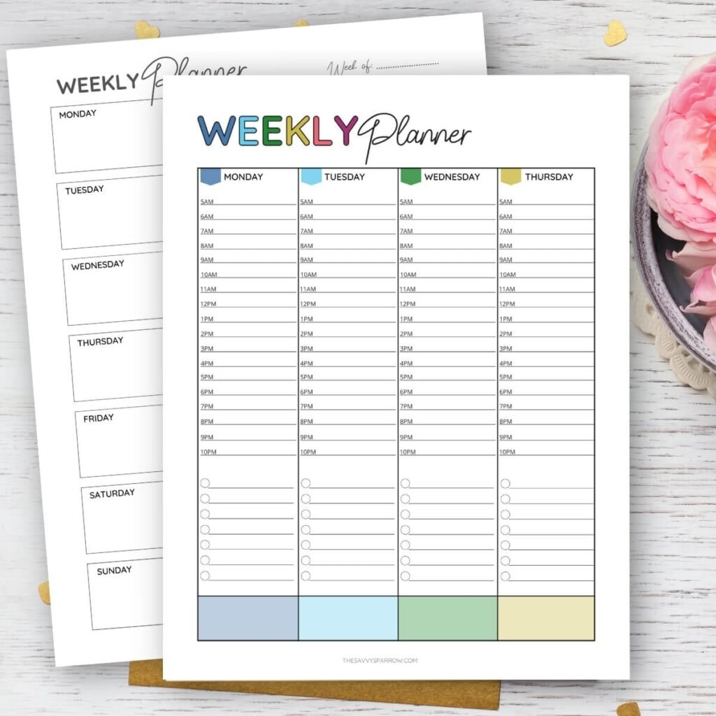 free planner printables
