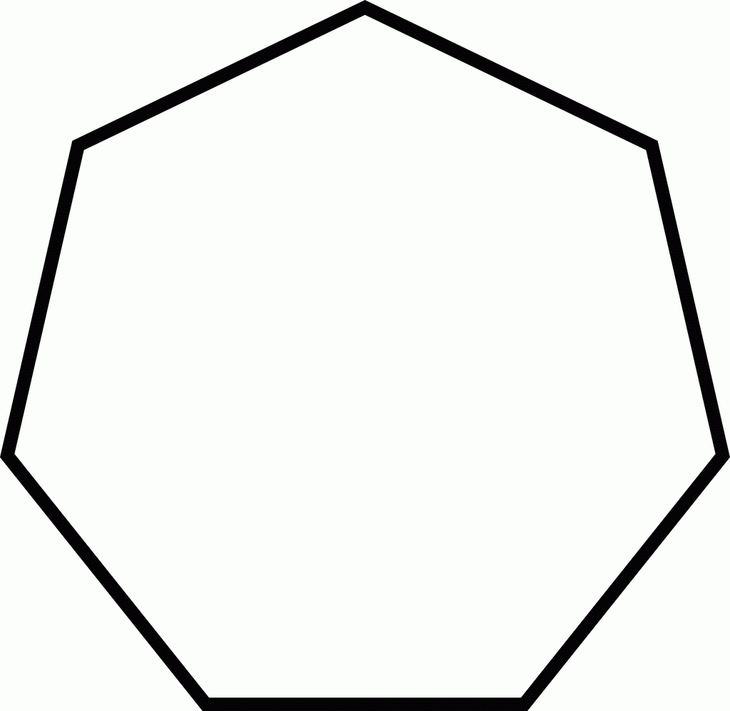 7 sided Polygon ClipArt ETC