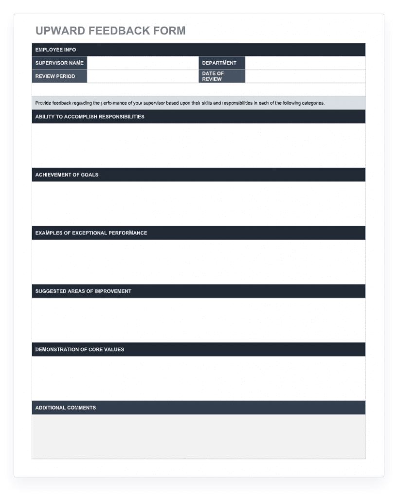 70 Free Employee Performance Review Templates Word PDF Excel Uptick By Trainual
