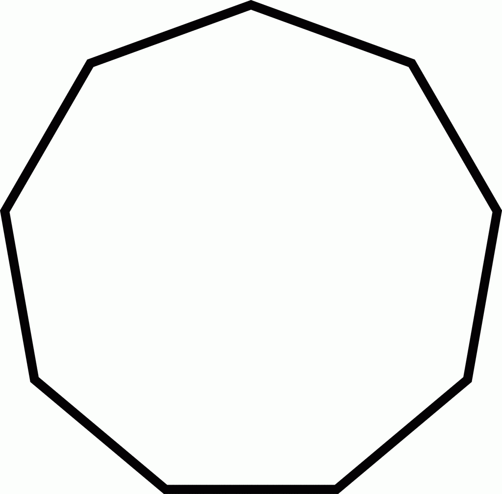 9 sided Polygon ClipArt ETC
