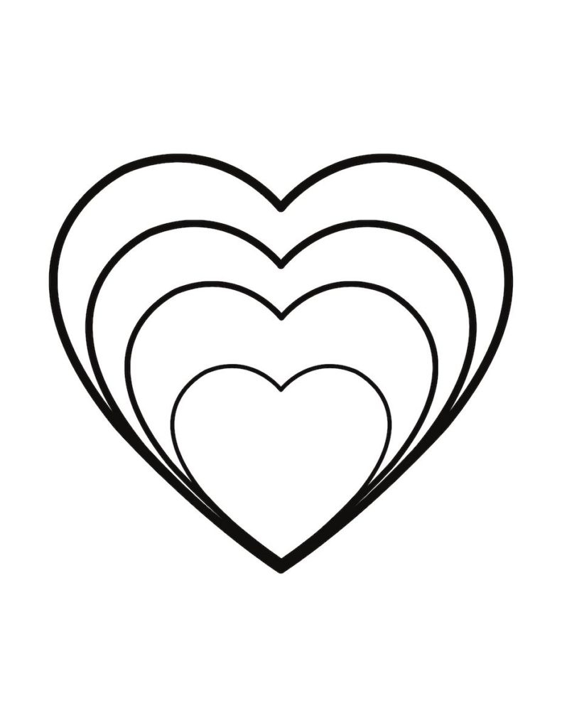 heart template printable free