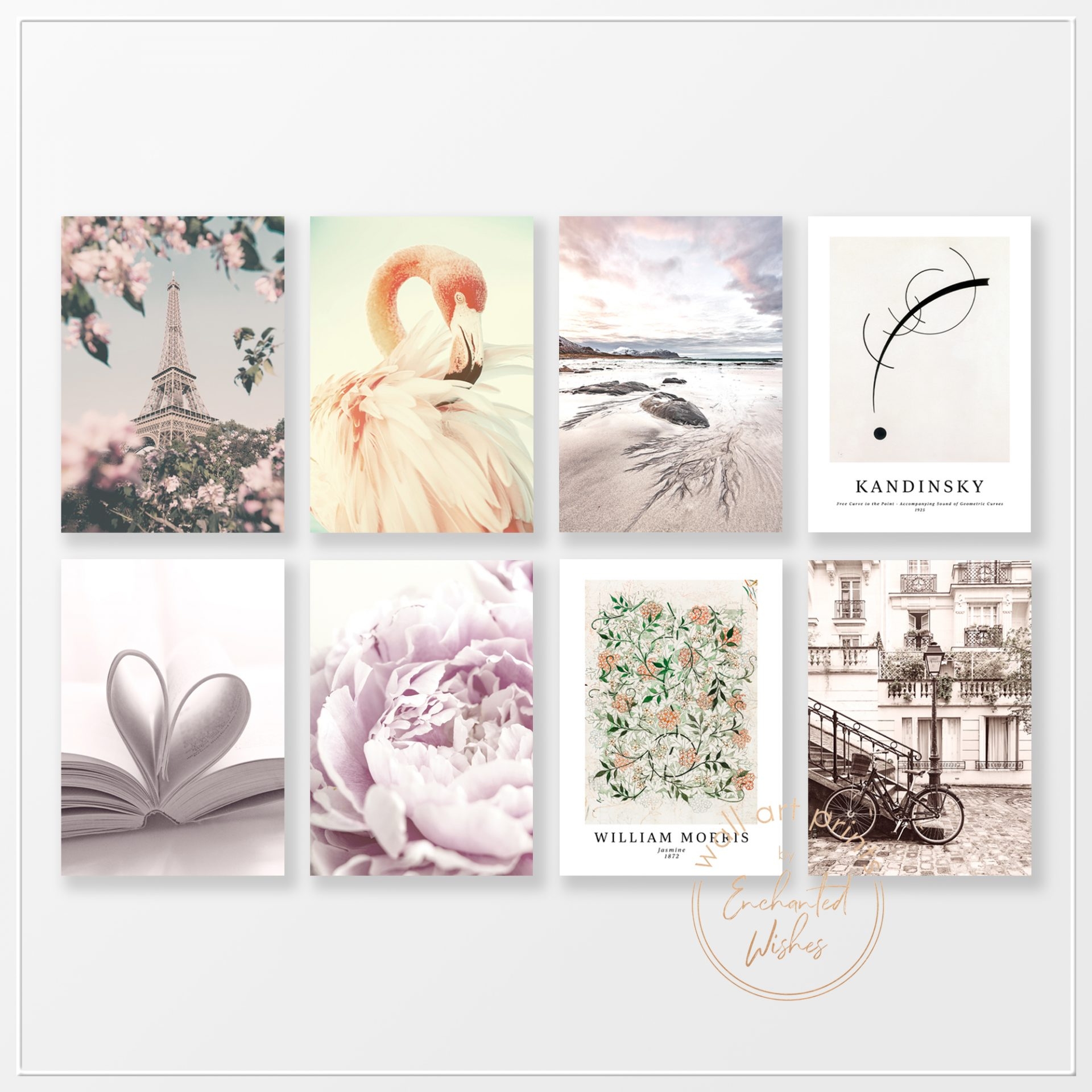 Aesthetic Print Set Of 8 Printables Wall Art