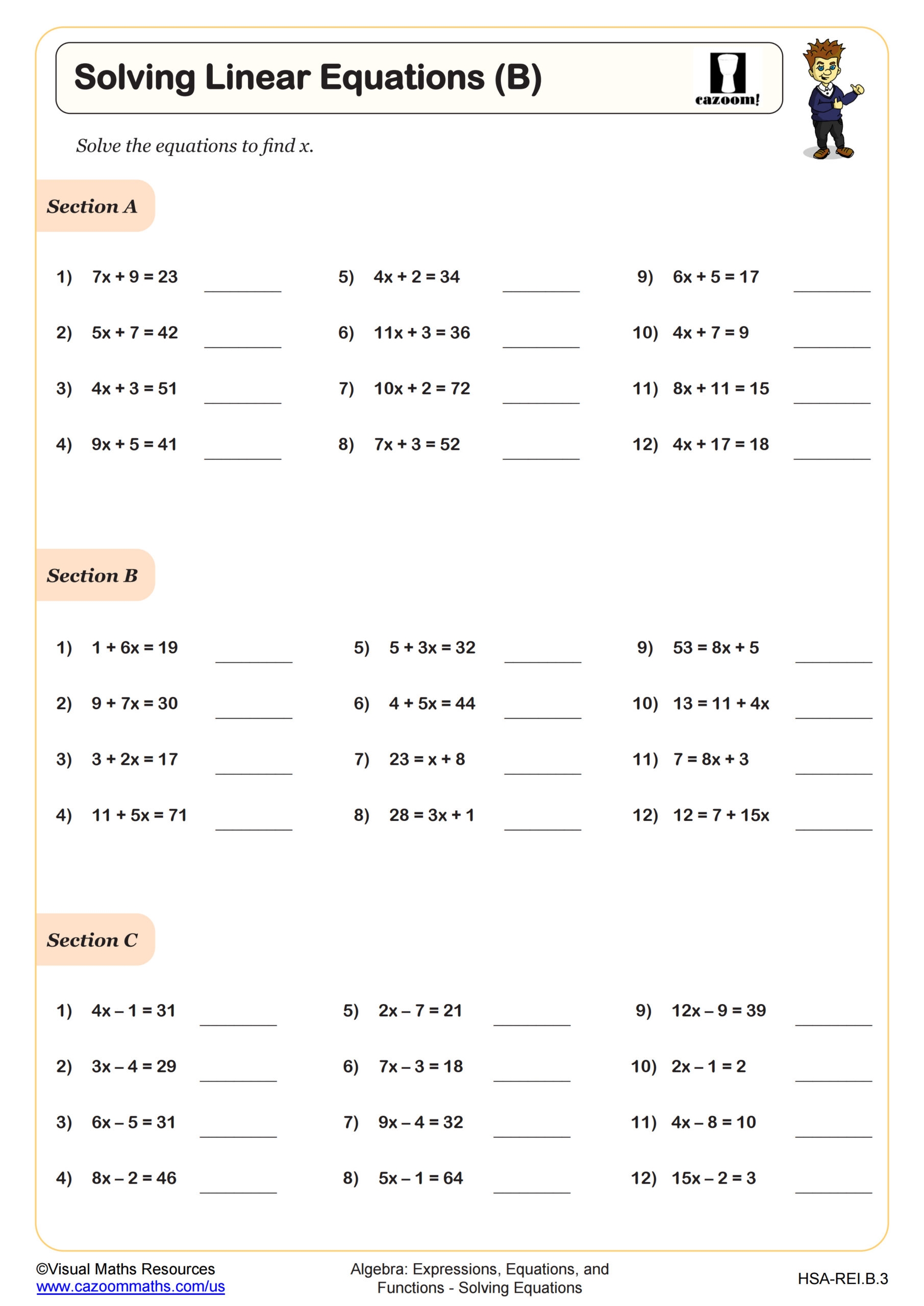 Algebra 1 Worksheets With Answers PDF Printable Algebra 1 Math Worksheets Library