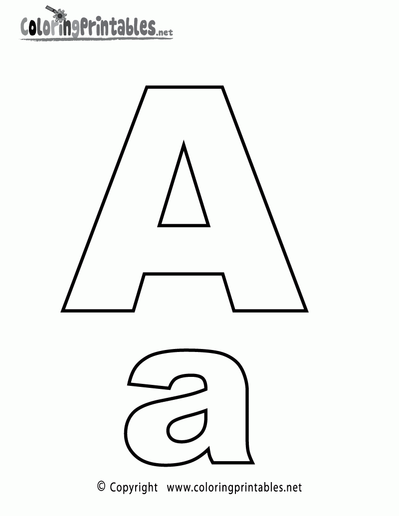 colouring pages of alphabet letters
