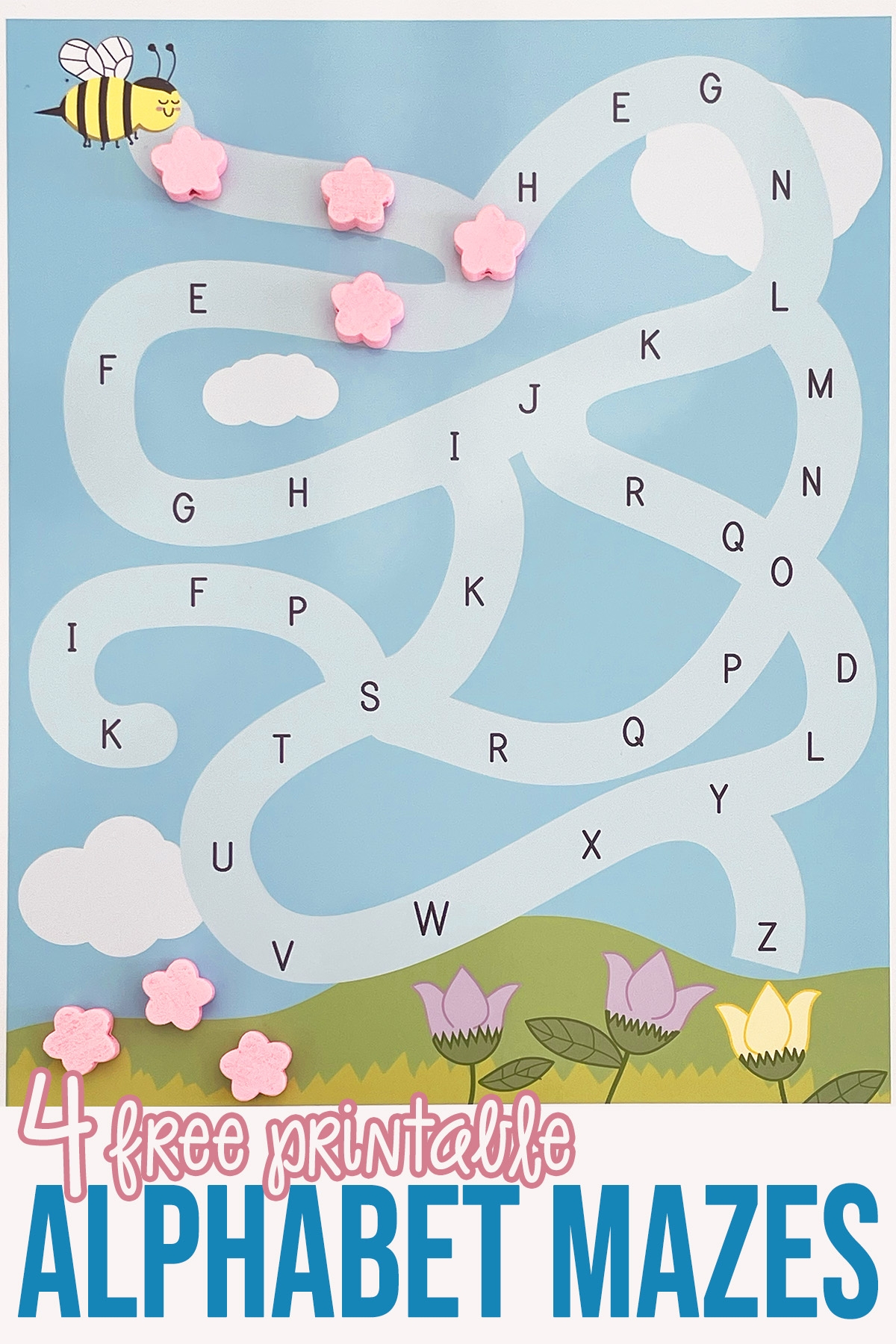 Alphabet Mazes Printable Free Games For Alphabet Learning