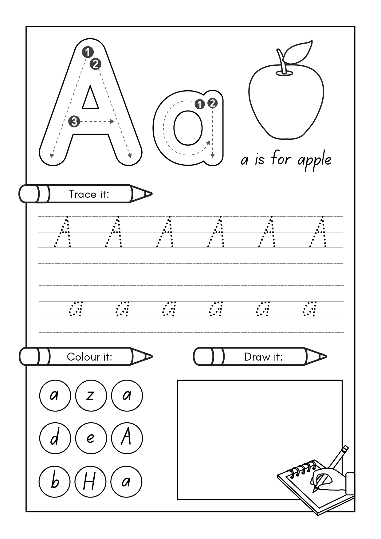 free printable abc worksheets