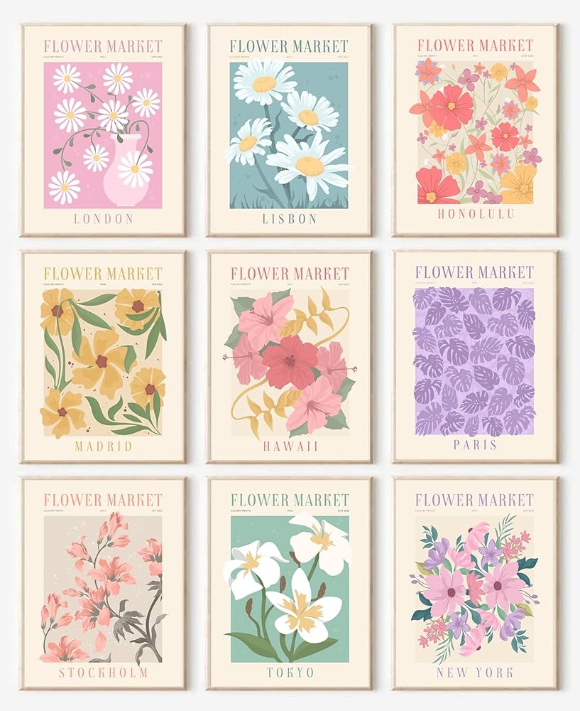 floral printable wall art