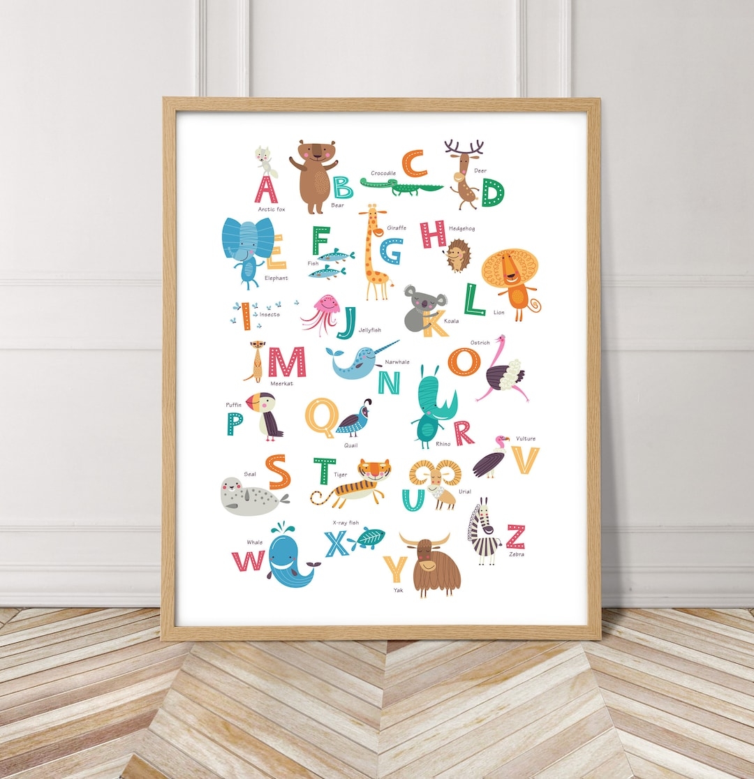 alphabet wall art printable