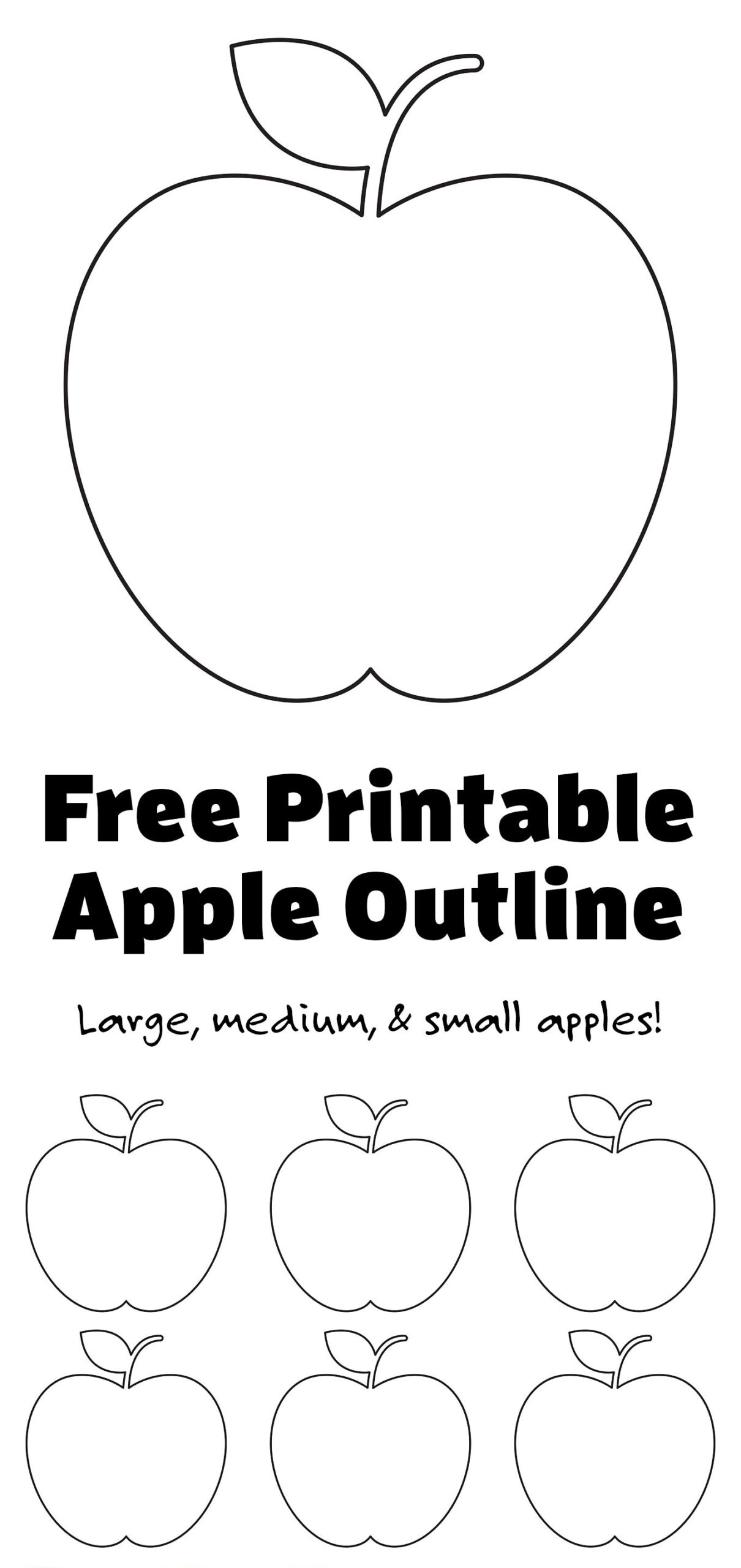 apple template printable free
