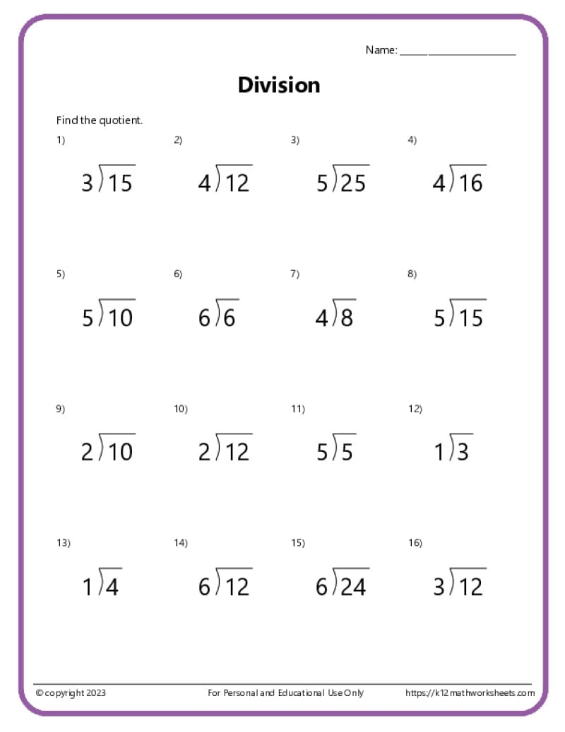 multiplication and division sheets multiplication and division sheets