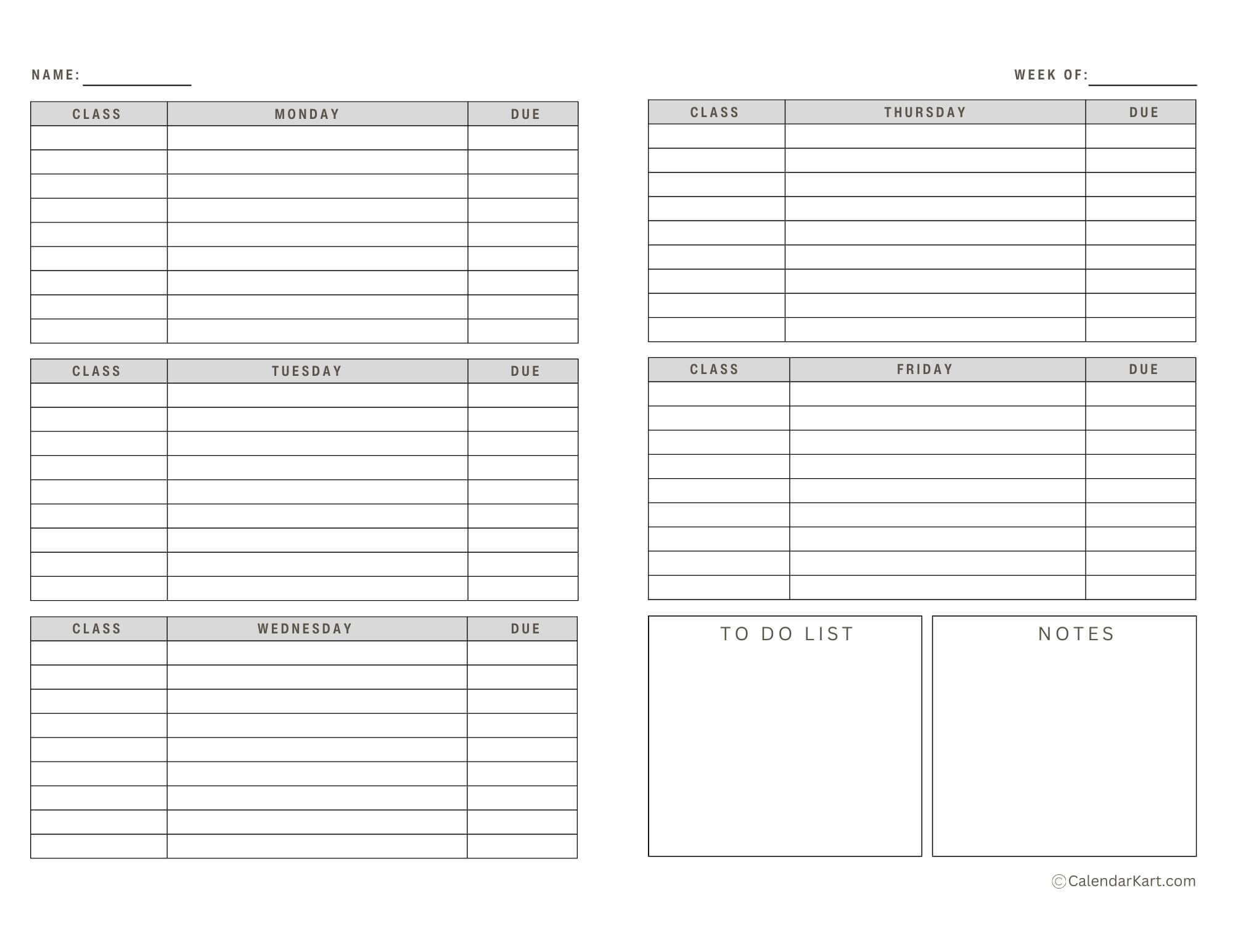 Best Weekly Planners For Students Calendarkart Best Weekly Planners For Students Calendarkart