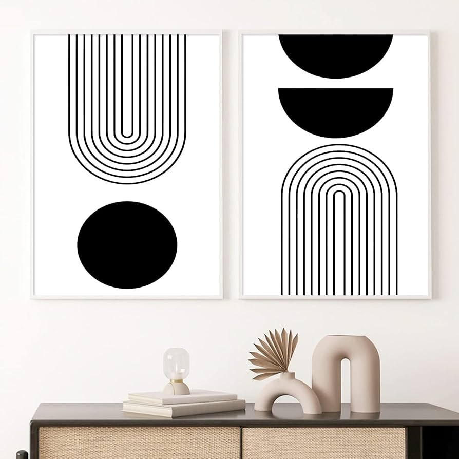 black and white printable wall art