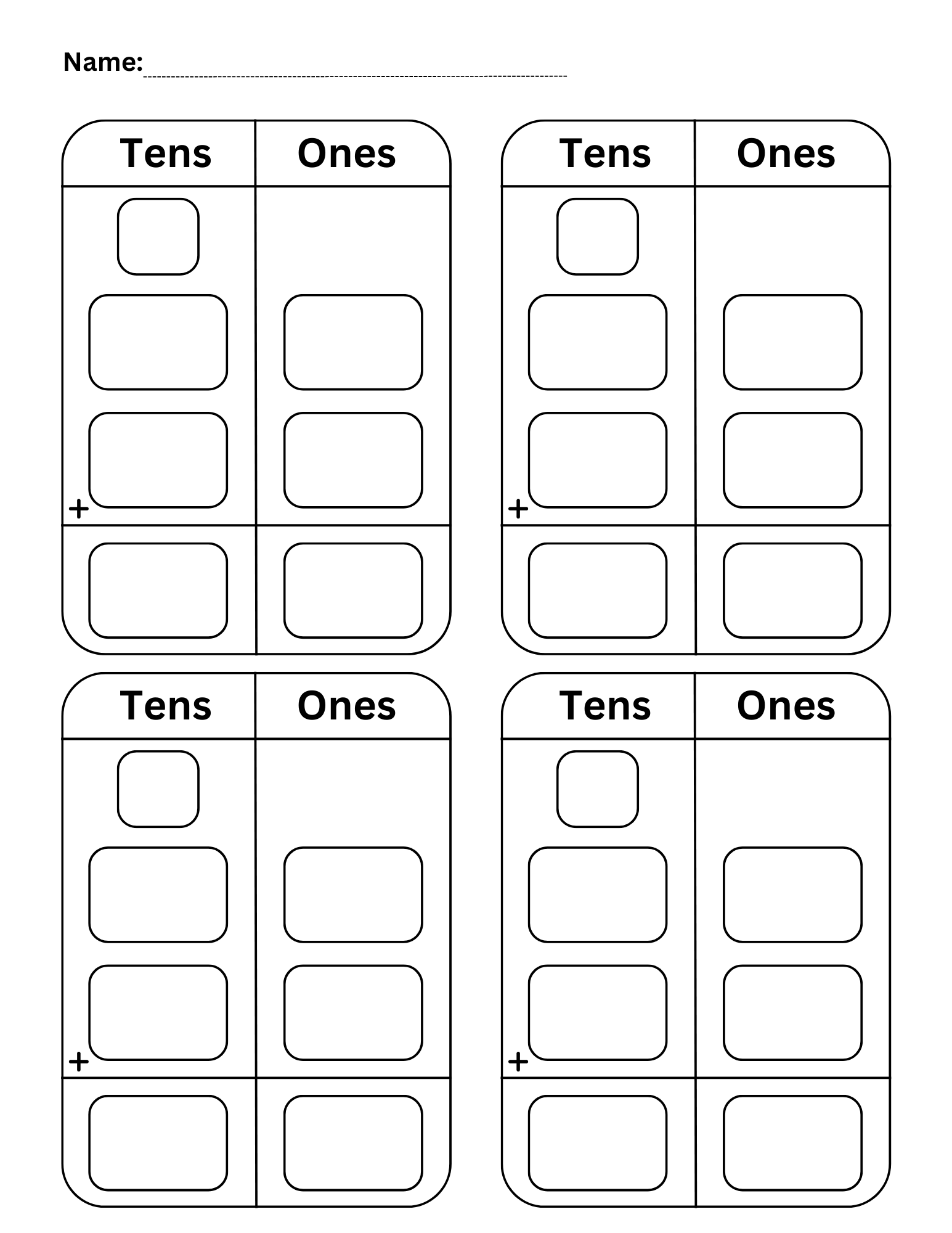 double digit addition with regrouping