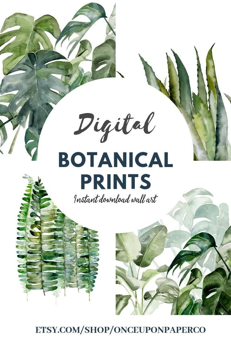 botanical printable wall art