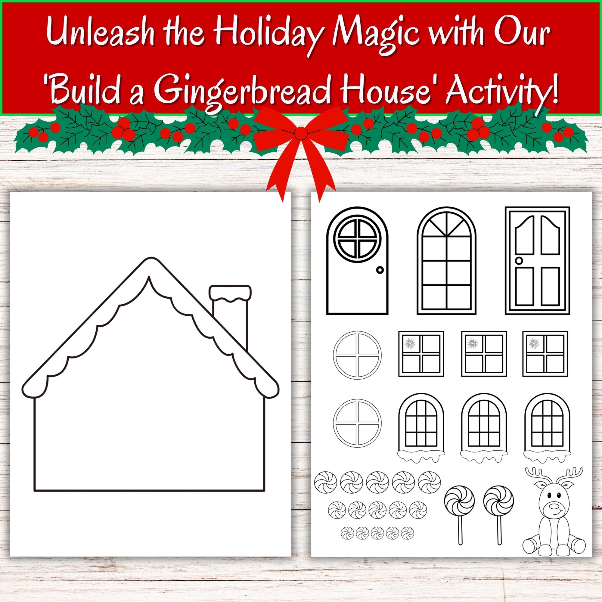 gingerbread house printable template