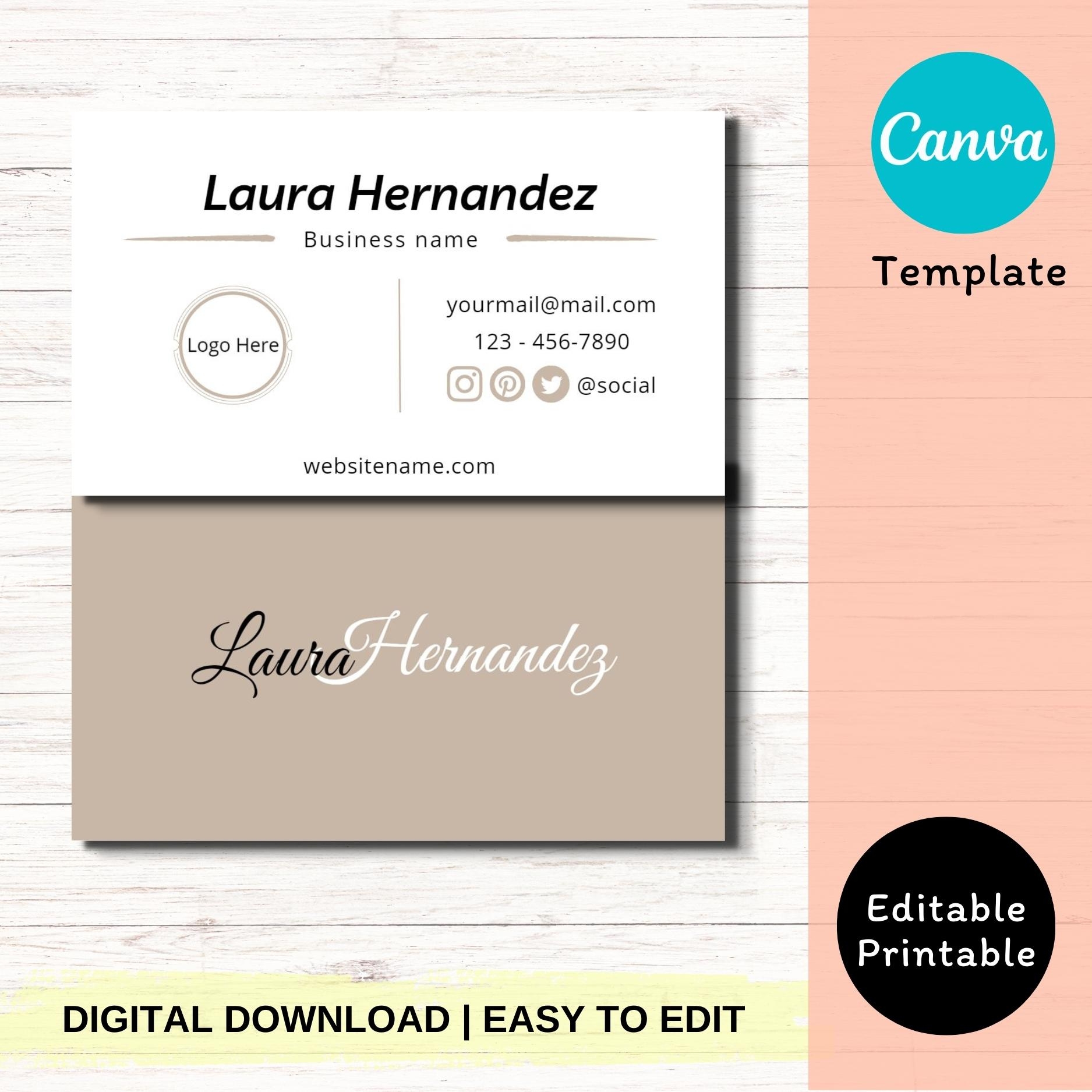 Business Card Designs Editable Template Size 8 5 X 5 Cm
