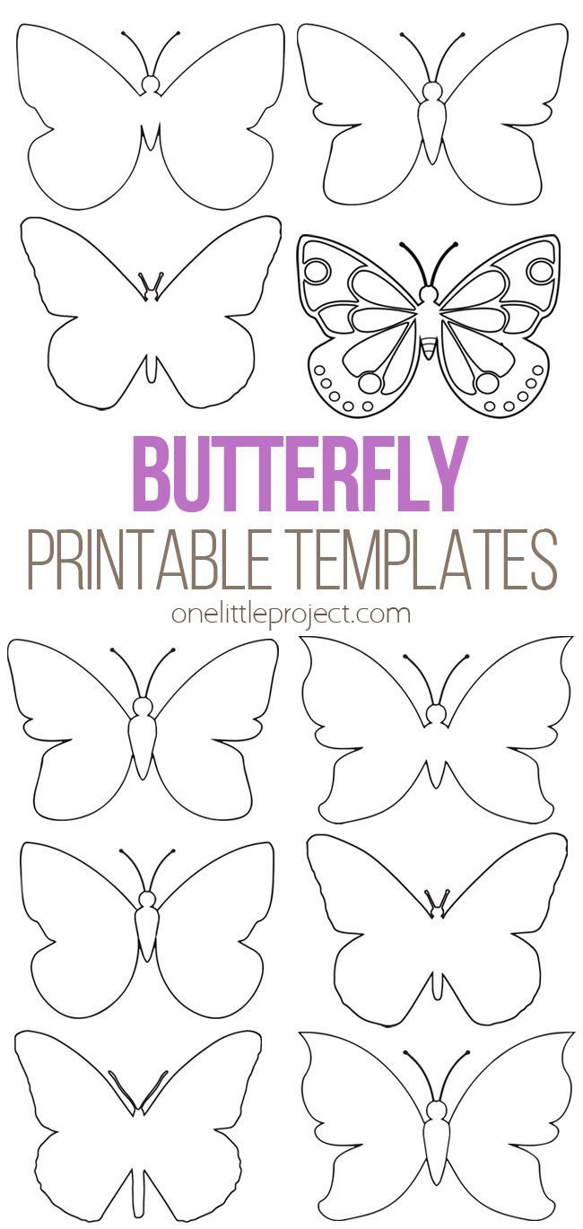 printable butterfly template free